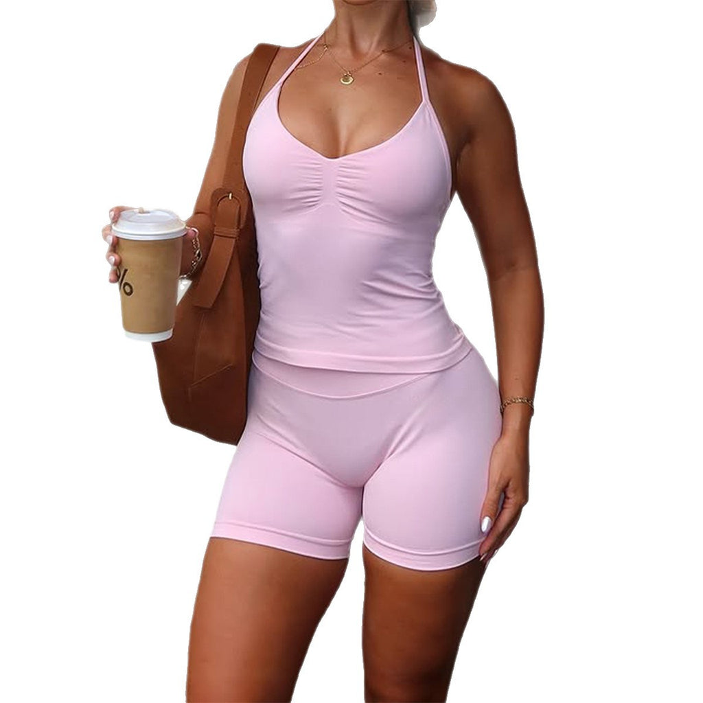 Womens Tank Top And Shorts Set