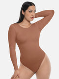 Seamless Bodysuit Long Sleeve Slim Corset