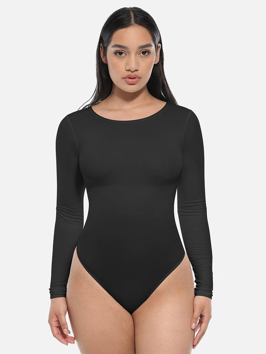 Seamless Bodysuit Long Sleeve Slim Corset