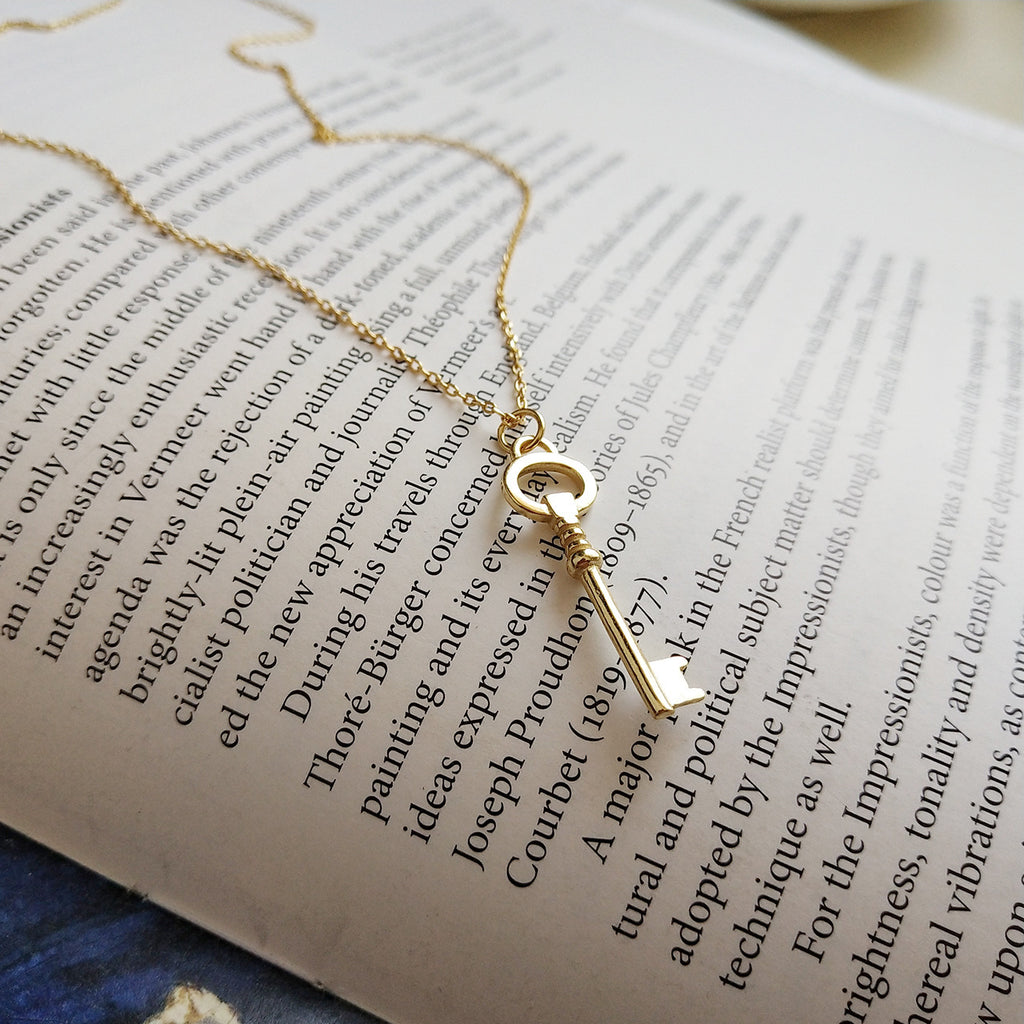 Sterling Silver Key Necklace