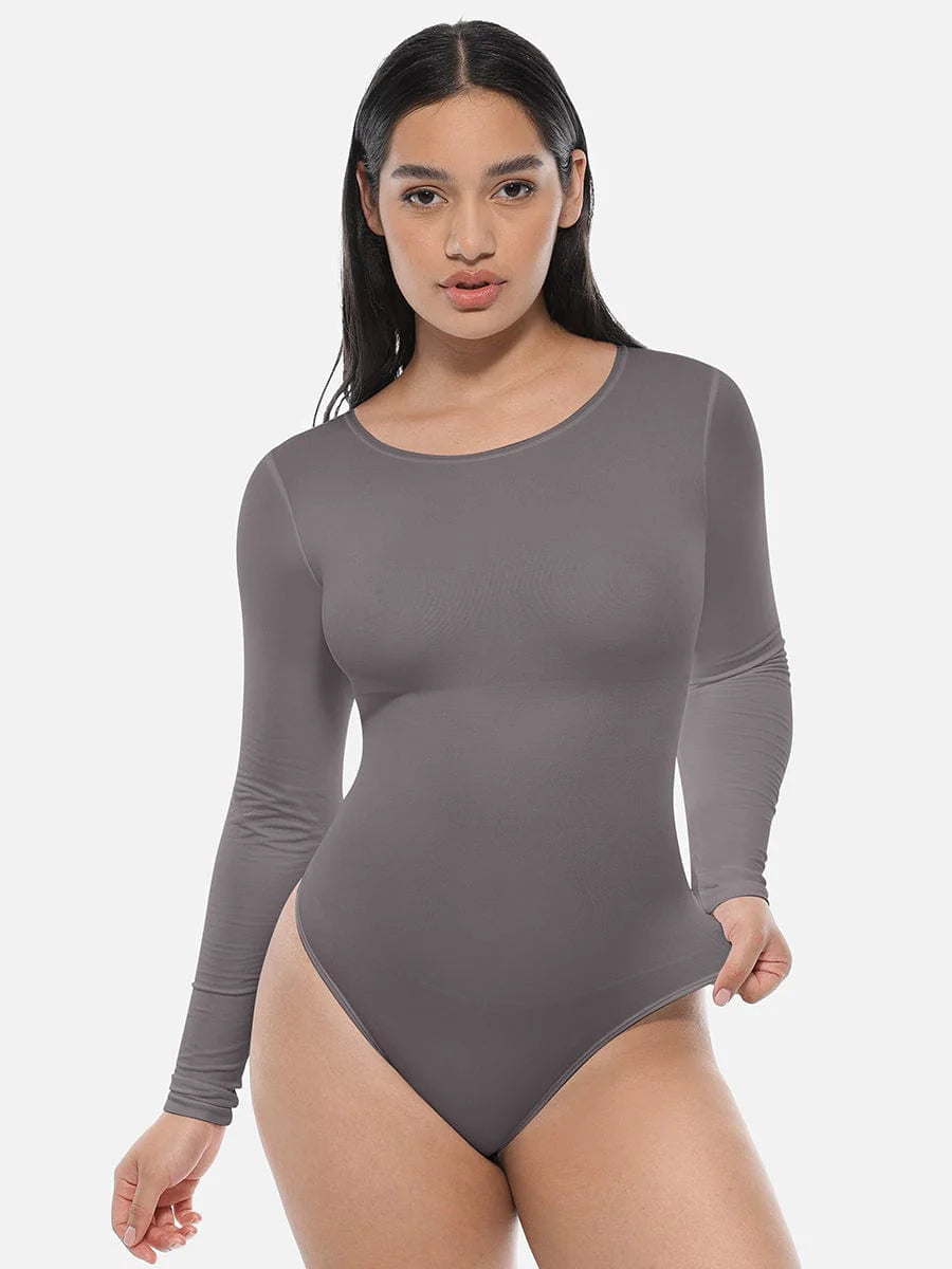 Seamless Bodysuit Long Sleeve Slim Corset