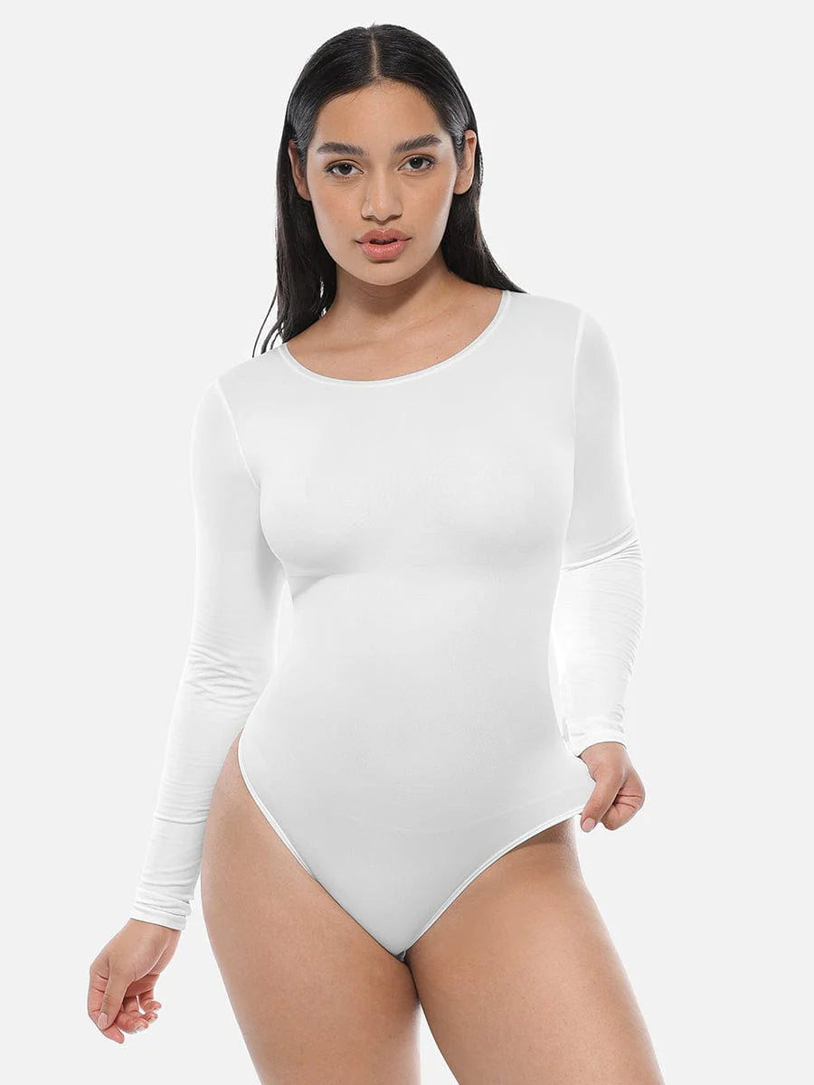 Seamless Bodysuit Long Sleeve Slim Corset